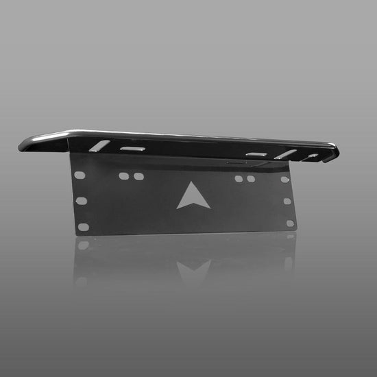 Black Number Plate Light Bar Bracket - Universal Fit