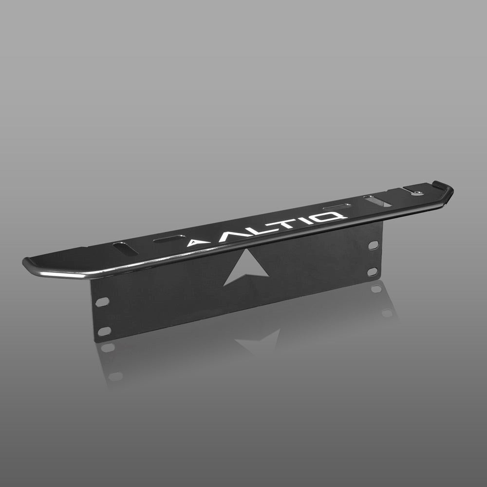 Black Number Plate Light Bar Bracket - Universal Fit