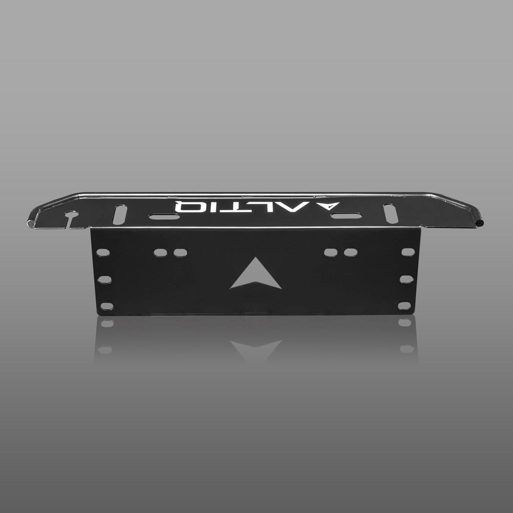 Black Number Plate Light Bar Bracket - Universal Fit