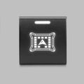 ALTIQ Square Push Switch - Suit ALTIQ Fascia Panel